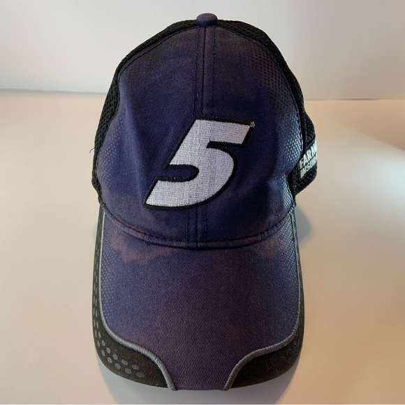 NASCAR #5 Farmers Insurance Hendrick Motorsports Non-Adjustable Cap Trucker Hat - Picture 2 of 12